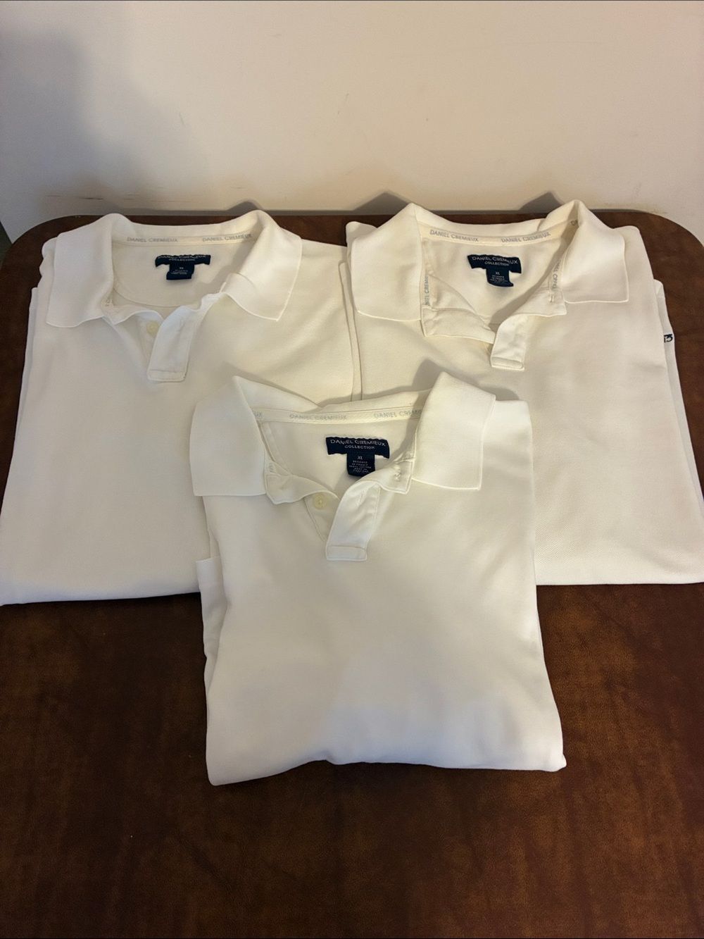 Daniel Cremieux Men's White Polo‎ Pack (Set of 3) size XL